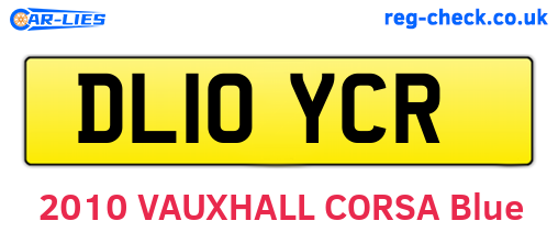 DL10YCR are the vehicle registration plates.