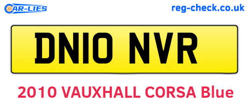 DN10NVR are the vehicle registration plates.