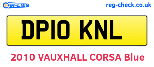 DP10KNL are the vehicle registration plates.