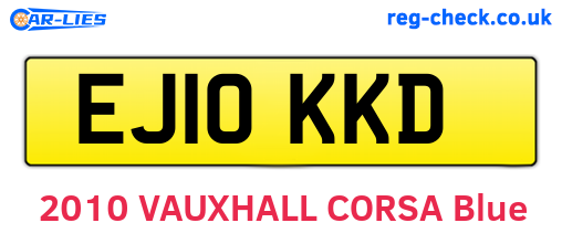 EJ10KKD are the vehicle registration plates.