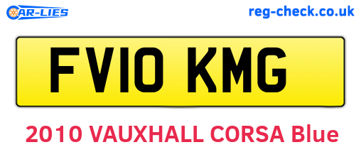 FV10KMG are the vehicle registration plates.