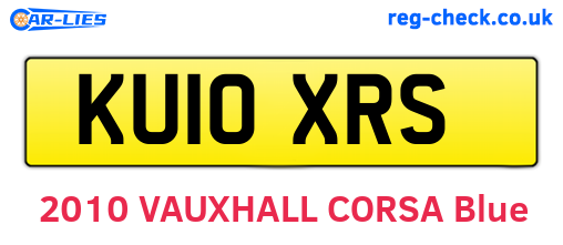 KU10XRS are the vehicle registration plates.