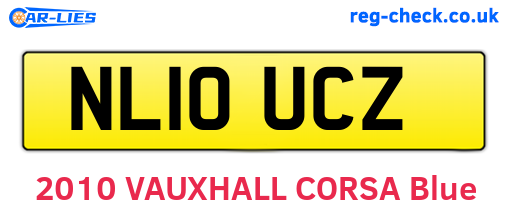 NL10UCZ are the vehicle registration plates.