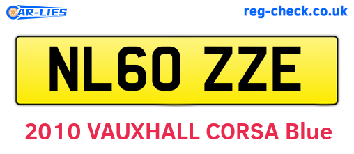 NL60ZZE are the vehicle registration plates.