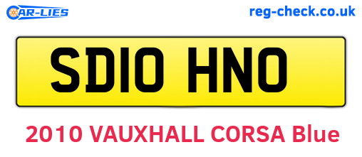 SD10HNO are the vehicle registration plates.