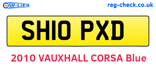 SH10PXD are the vehicle registration plates.