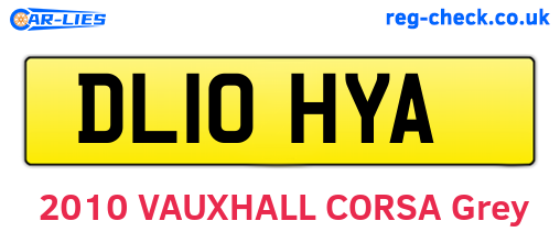 DL10HYA are the vehicle registration plates.