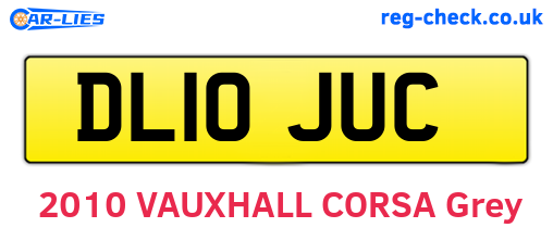 DL10JUC are the vehicle registration plates.