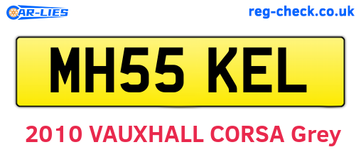 MH55KEL are the vehicle registration plates.