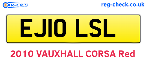 EJ10LSL are the vehicle registration plates.