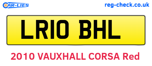 LR10BHL are the vehicle registration plates.