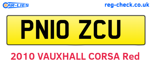 PN10ZCU are the vehicle registration plates.