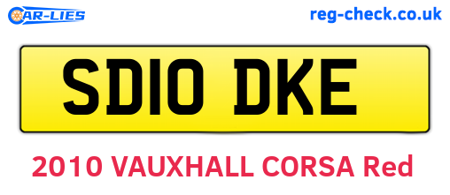 SD10DKE are the vehicle registration plates.