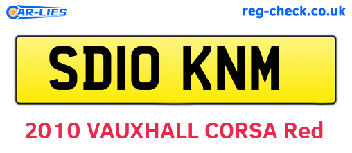 SD10KNM are the vehicle registration plates.