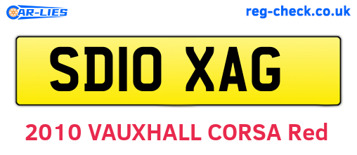 SD10XAG are the vehicle registration plates.