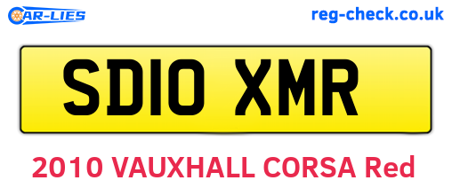 SD10XMR are the vehicle registration plates.