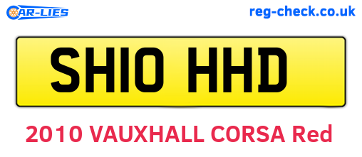 SH10HHD are the vehicle registration plates.