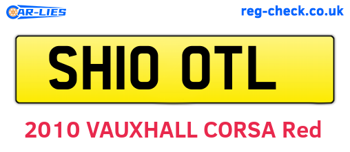 SH10OTL are the vehicle registration plates.