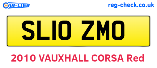 SL10ZMO are the vehicle registration plates.