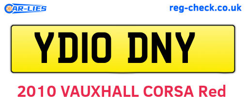YD10DNY are the vehicle registration plates.
