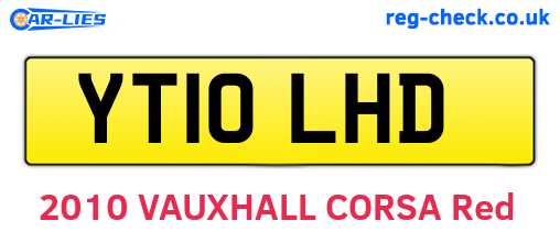 YT10LHD are the vehicle registration plates.