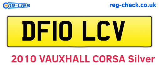 DF10LCV are the vehicle registration plates.