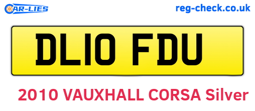 DL10FDU are the vehicle registration plates.
