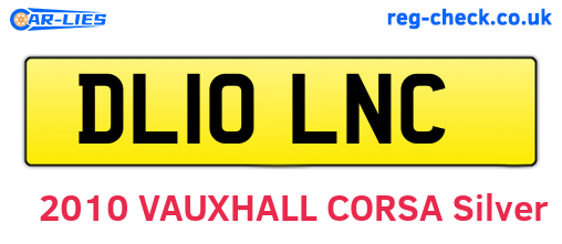 DL10LNC are the vehicle registration plates.