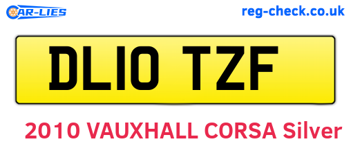 DL10TZF are the vehicle registration plates.