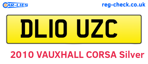 DL10UZC are the vehicle registration plates.