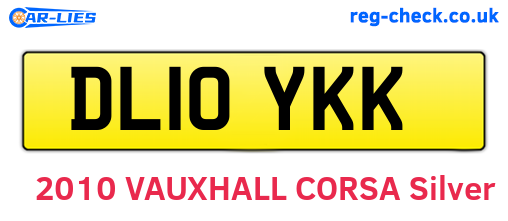 DL10YKK are the vehicle registration plates.