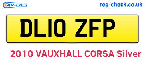 DL10ZFP are the vehicle registration plates.