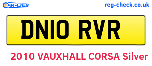 DN10RVR are the vehicle registration plates.