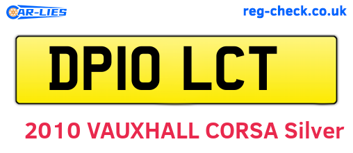 DP10LCT are the vehicle registration plates.