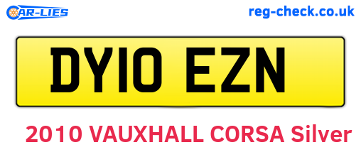 DY10EZN are the vehicle registration plates.