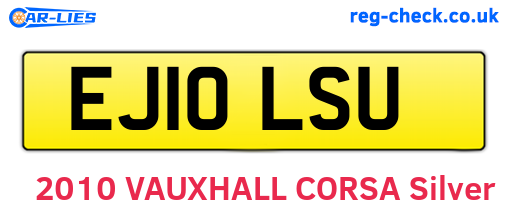 EJ10LSU are the vehicle registration plates.