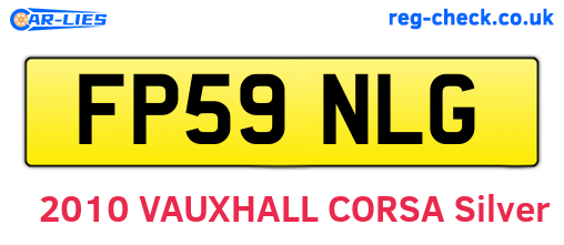 FP59NLG are the vehicle registration plates.
