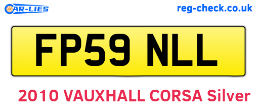FP59NLL are the vehicle registration plates.