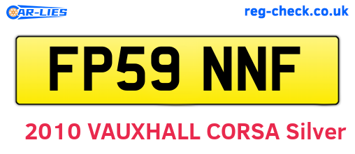 FP59NNF are the vehicle registration plates.