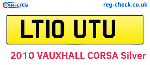 LT10UTU are the vehicle registration plates.