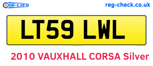 LT59LWL are the vehicle registration plates.