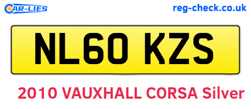 NL60KZS are the vehicle registration plates.