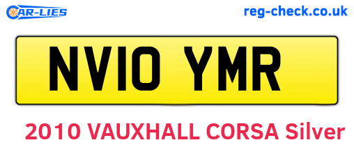 NV10YMR are the vehicle registration plates.