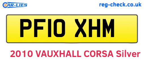 PF10XHM are the vehicle registration plates.