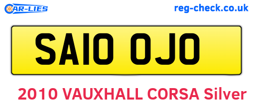 SA10OJO are the vehicle registration plates.