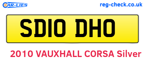 SD10DHO are the vehicle registration plates.