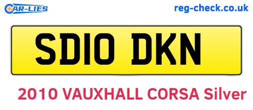 SD10DKN are the vehicle registration plates.