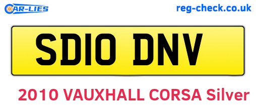 SD10DNV are the vehicle registration plates.