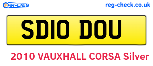SD10DOU are the vehicle registration plates.
