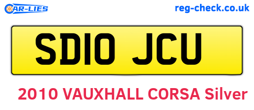 SD10JCU are the vehicle registration plates.